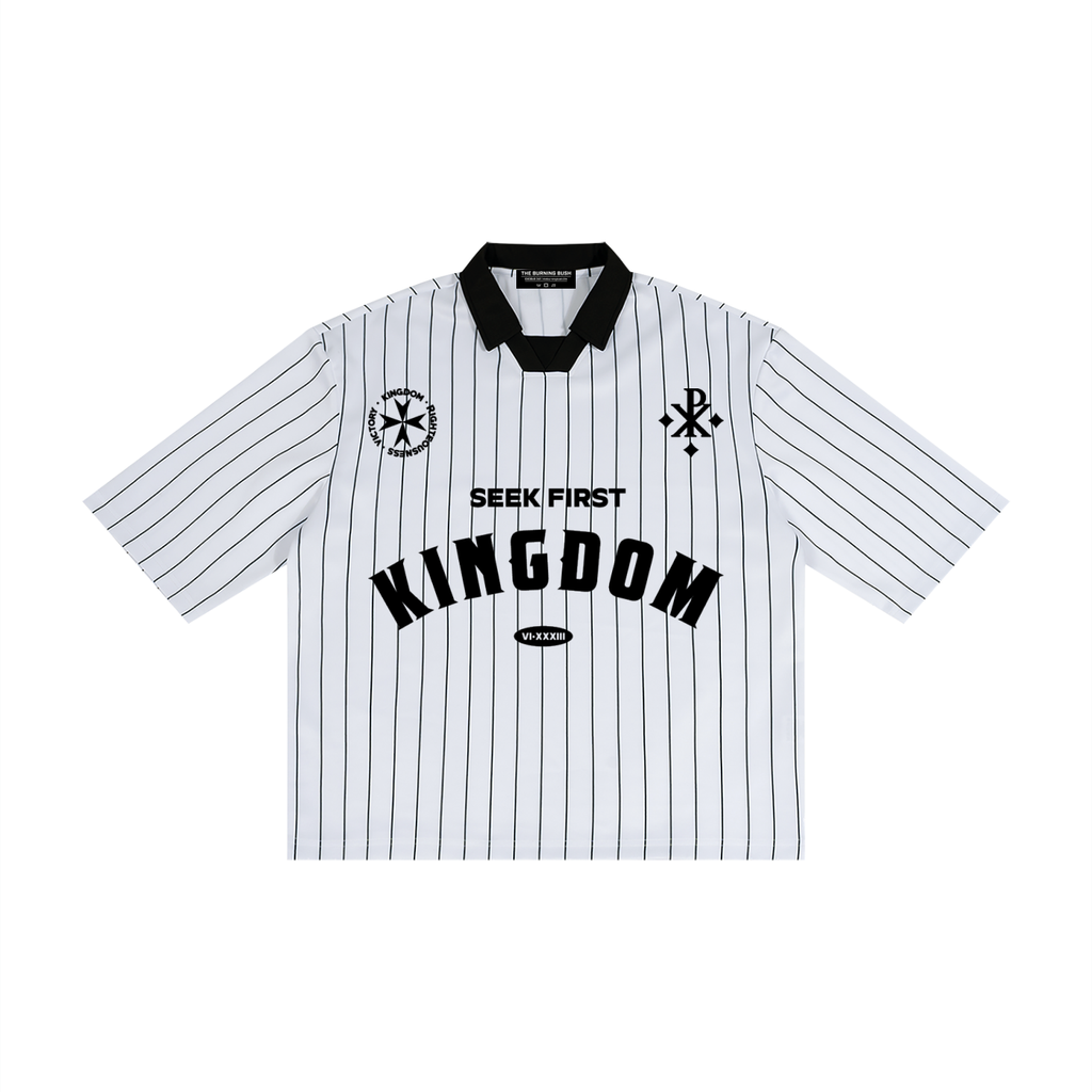 Kingdom Pinstripe Collared Jersey