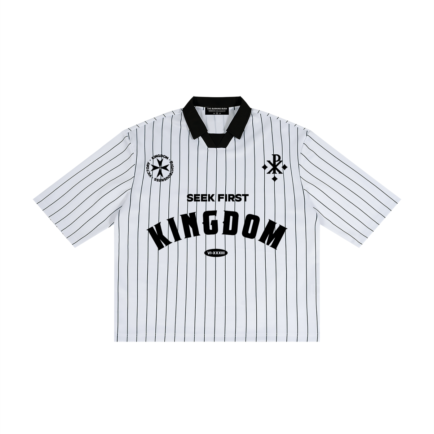 Kingdom Pinstripe Collared Jersey