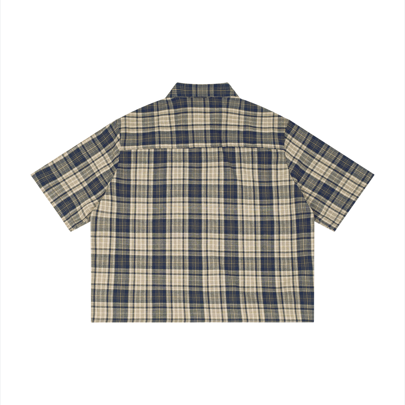 Pray Plaid Boxy Short Sleeve Shirt