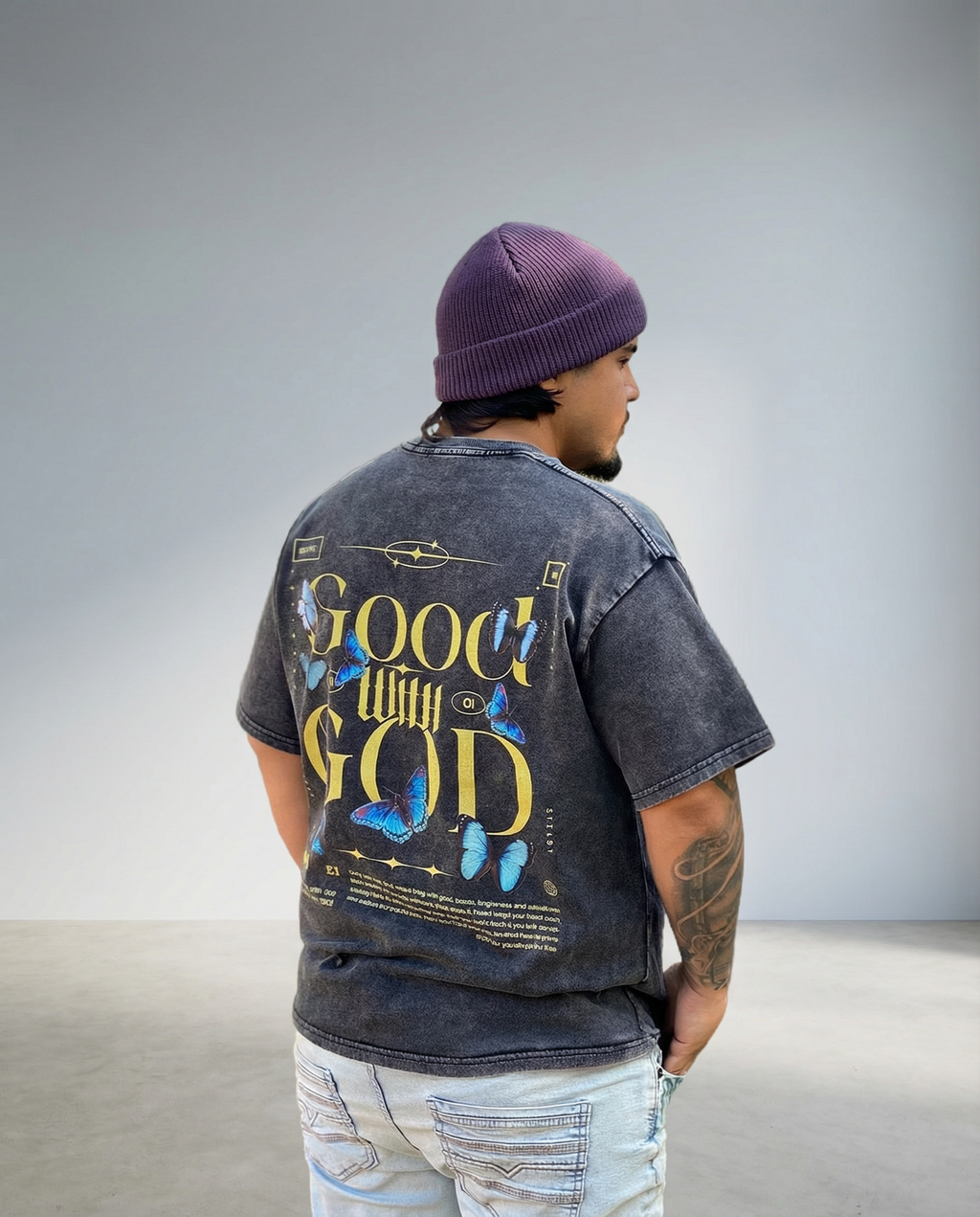 Good with God - Oversized Cotton T-Shirt