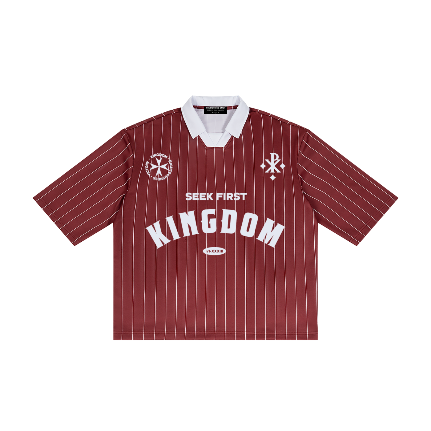 Kingdom Pinstripe Collared Jersey
